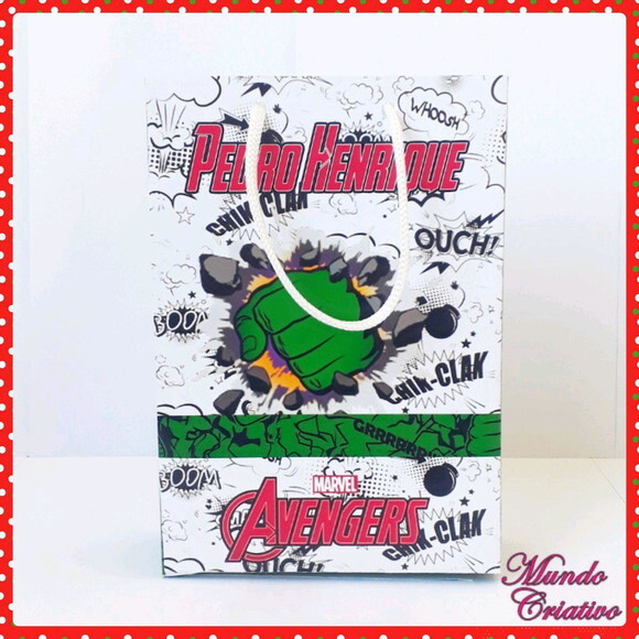 Sacolinha Personalizada Vingadores