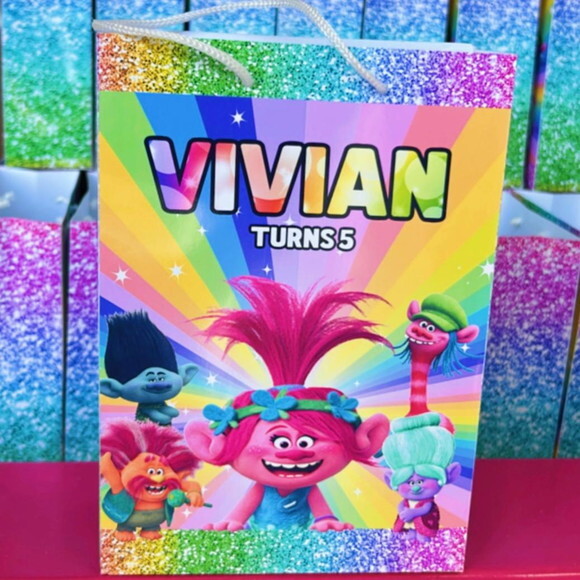 Sacolinha Personalizada Trolls