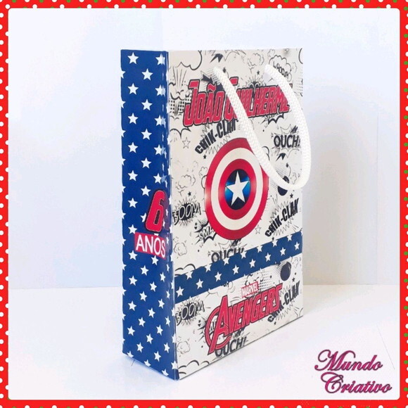 Sacolinha Personalizada Vingadores