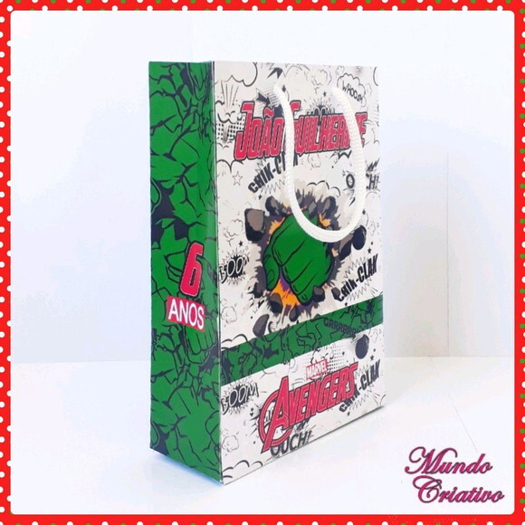 Sacolinha Personalizada Vingadores