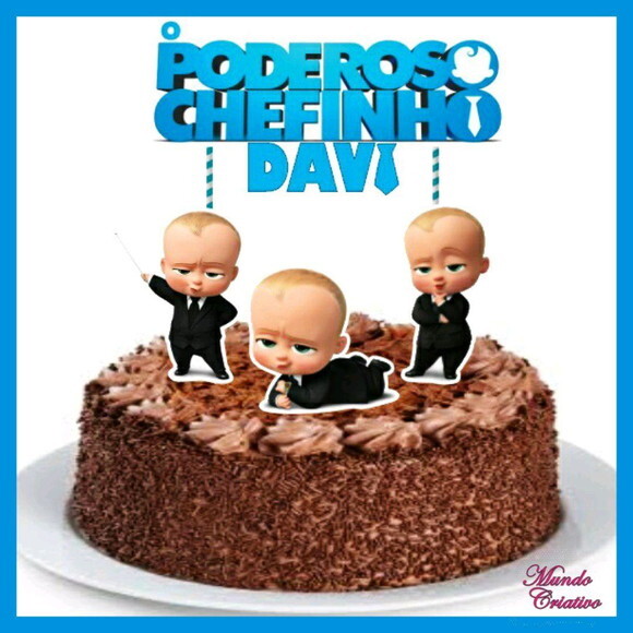 TOPO DE BOLO PODEROSO CHEFINHO