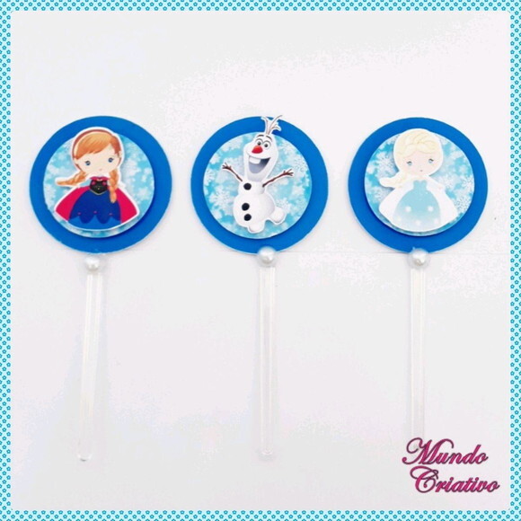 Toppers para docinho Frozen