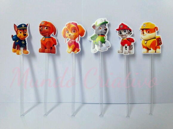 Toppers para docinhos Patrulha Canina