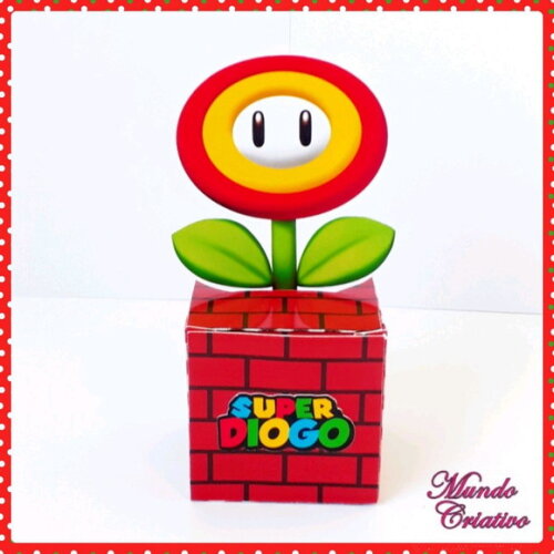 Caixa cubo Super Mário