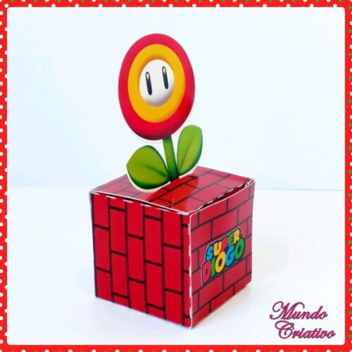 Caixa cubo Super Mário