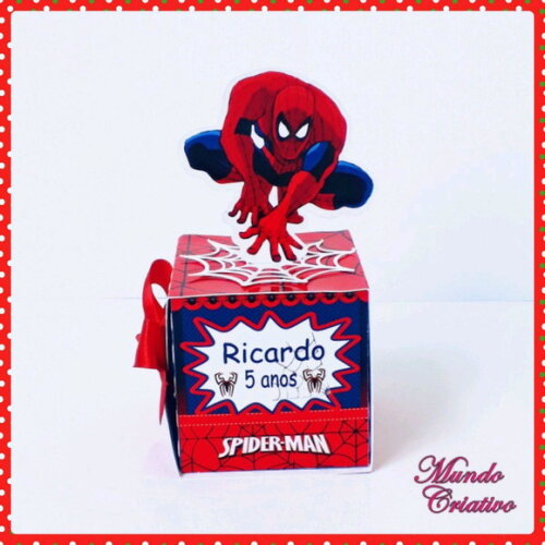 Caixa Laço Homem Aranha