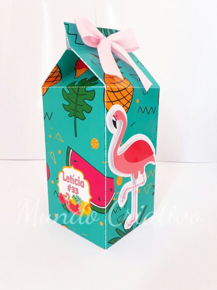 Caixa Milk Flamingos