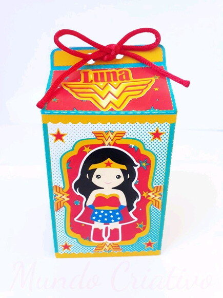 Caixa Milk Mulher Maravilha