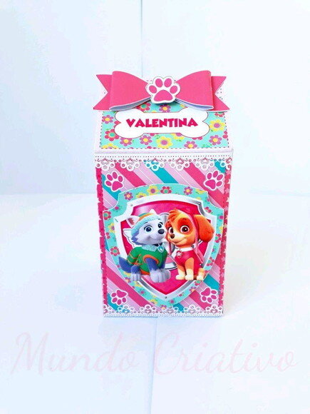 Caixa Milk Patrulha Canina Menina