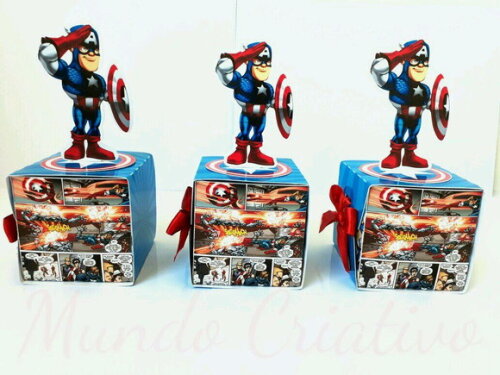 Caixa Personalizada Capitão América