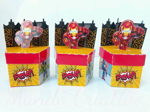 Caixa Personalizada Dos Vingadores
