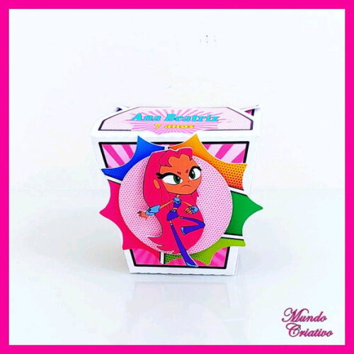 Caixa Sushi Jovens Titãs Rosa