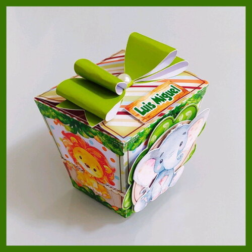 Caixa Sushi Tema Safari