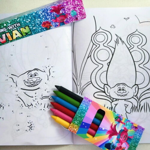 Kit Colorir Trolls