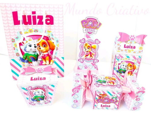 Kit Personalizados Patrulha Canina Rosa