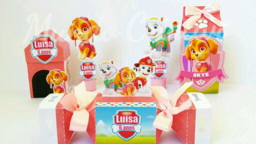 Kit Personalizados Patrulha Canina Rosa