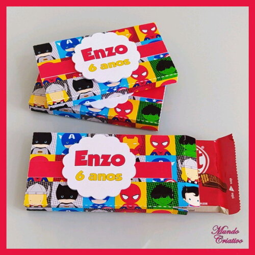 Porta Kit Kat Heróis Baby