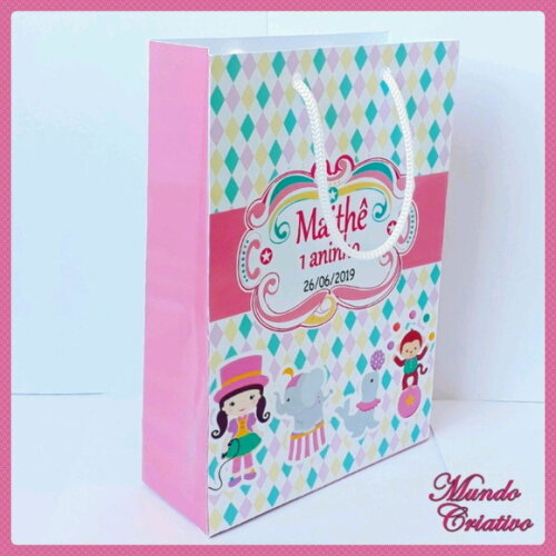 Sacolinha Circo Rosa