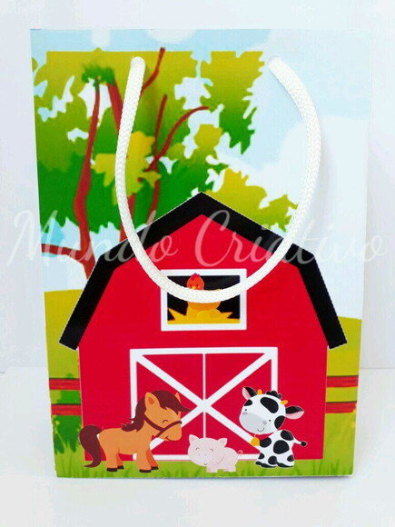 Sacolinha Personalizada Fazendinha