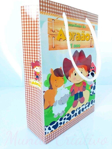 Sacolinha Personalizada fazendinha