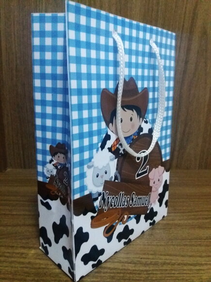 Sacolinha Personalizada fazendinha