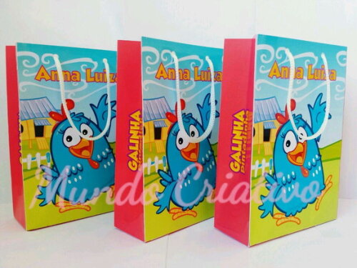 Sacolinha Personalizada Galinha Pintadinha