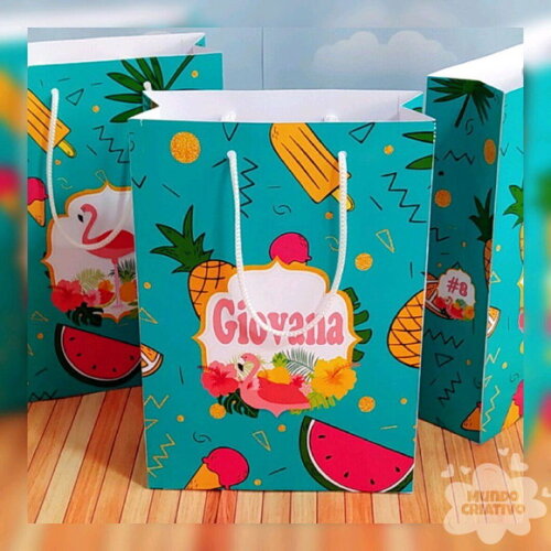 Sacolinha Personalizada Flamingos