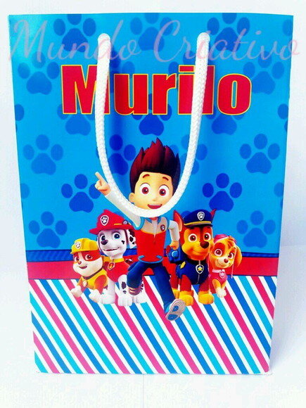 Sacolinha Personalizada Patrulha Canina