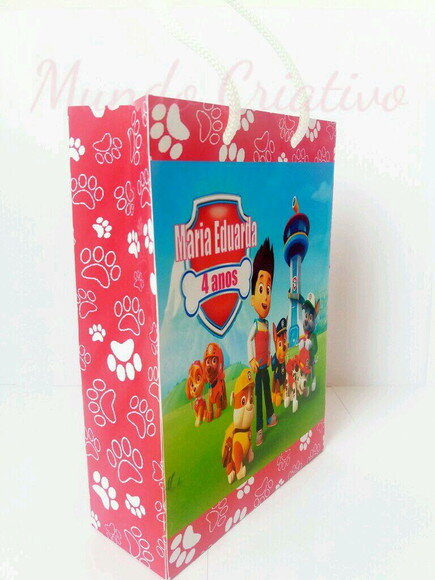 Sacolinha Personalizada Patrulha Canina