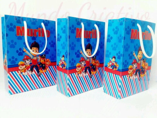 Sacolinha Personalizada Patrulha Canina