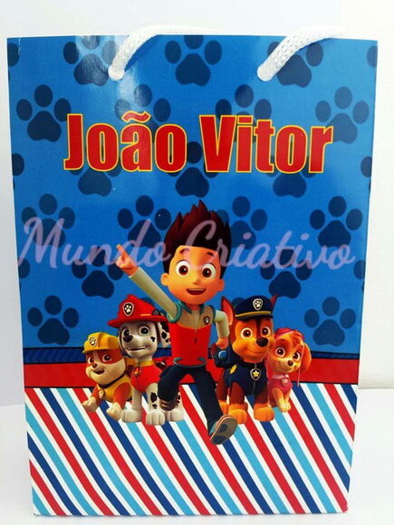 Sacolinha Personalizada Patrulha Canina