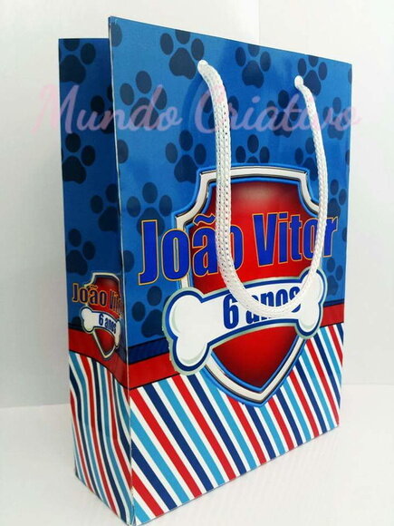 Sacolinha Personalizada Patrulha Canina
