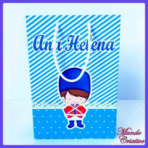 Sacolinha Personalizada Soldadinho de Chumbo