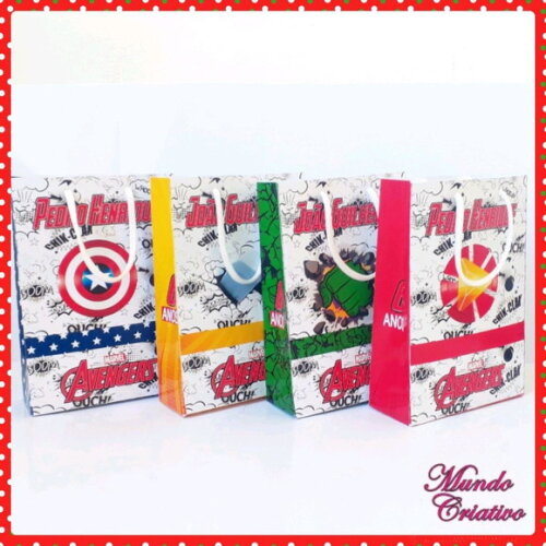 Sacolinha Personalizada Vingadores
