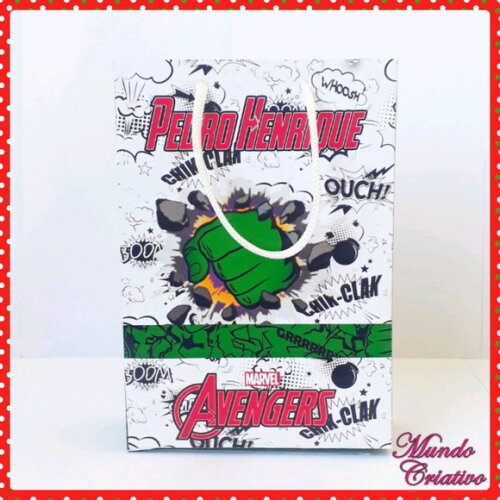 Sacolinha Personalizada Vingadores
