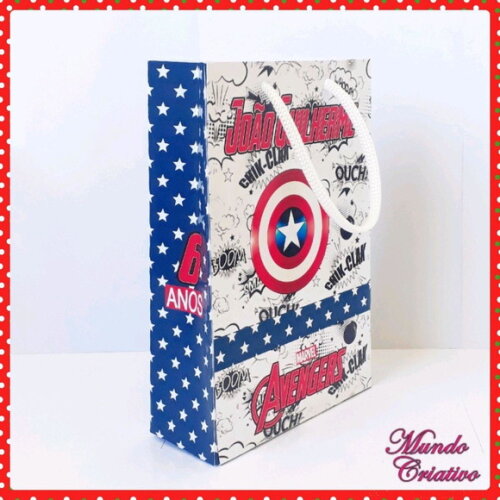 Sacolinha Personalizada Vingadores