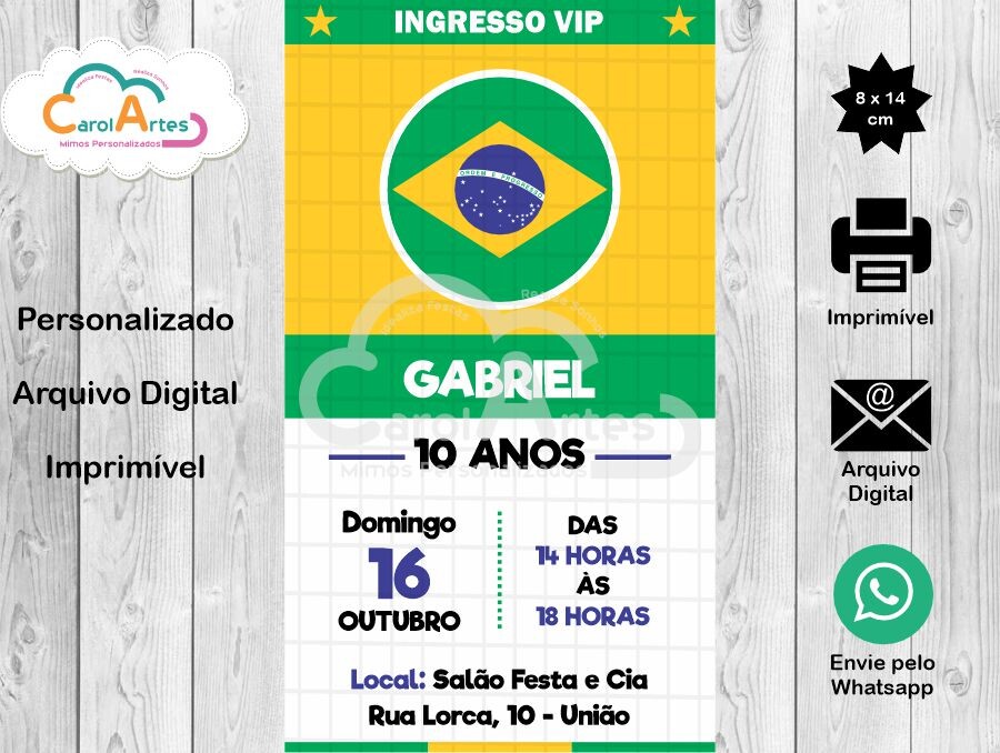 Convite Digital Futebol Brasil 02