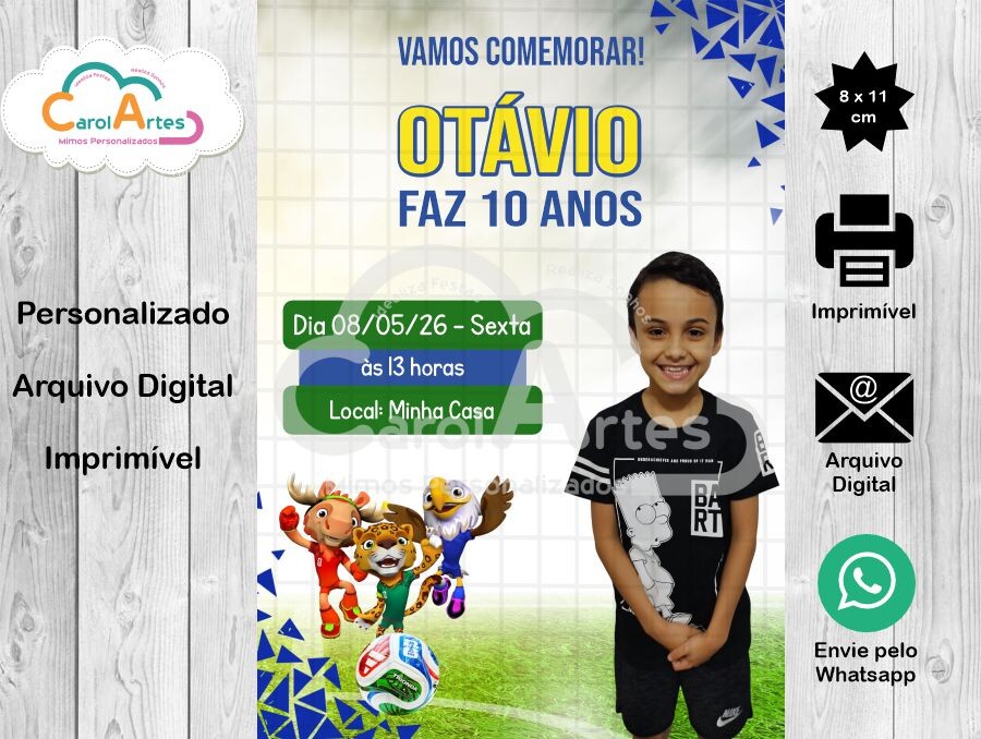 Convite Digital Futebol Brasil 10