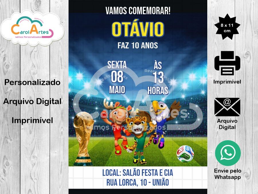 Convite Digital Futebol Brasil 12