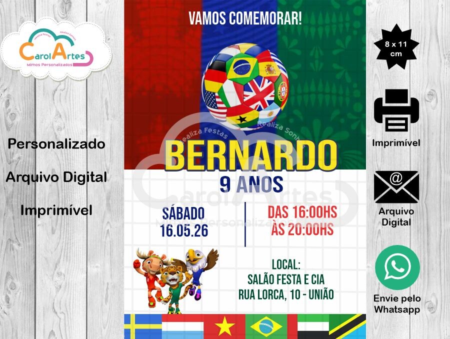 Convite Digital Futebol Brasil 13