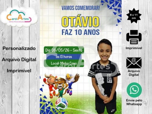 Convite Digital Futebol Brasil 10