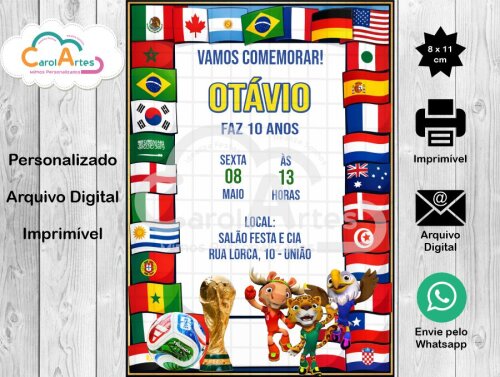 Convite Digital Futebol Brasil 11