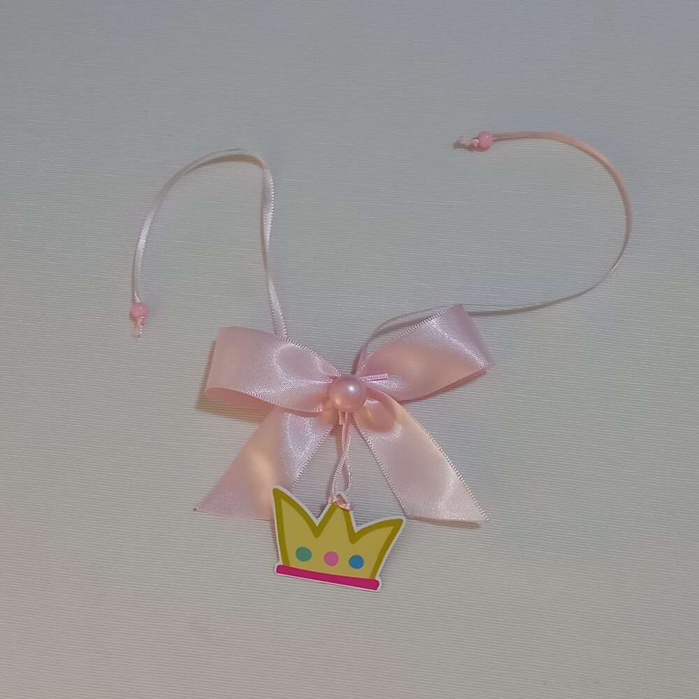 Laço cetim tag personalizada lembrança de aniversário menina