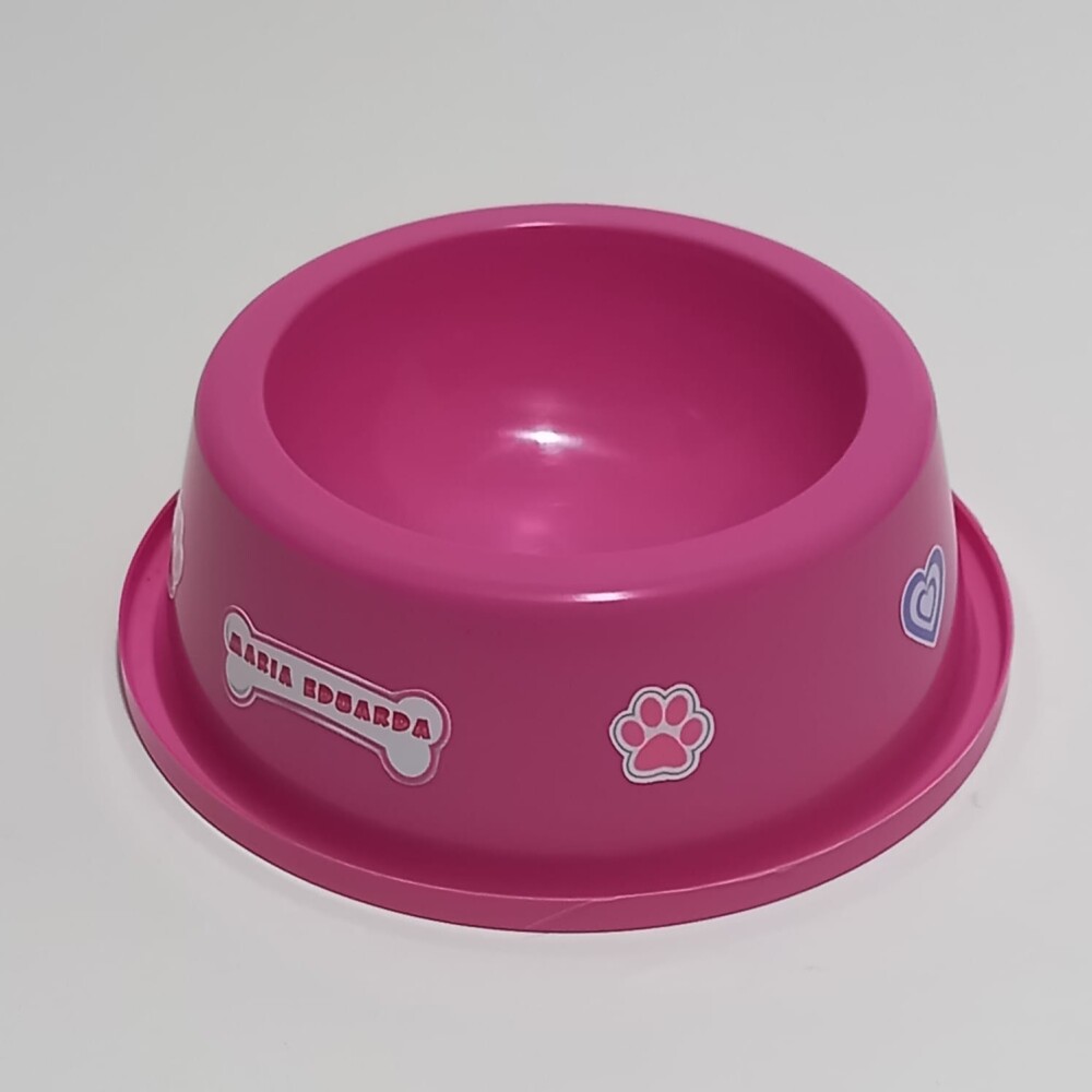 Centro de mesa pote comedouro personalizado canina