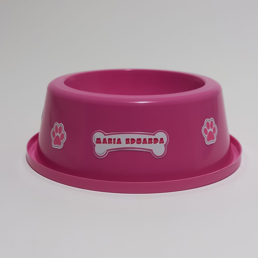 Centro de mesa pote comedouro personalizado canina