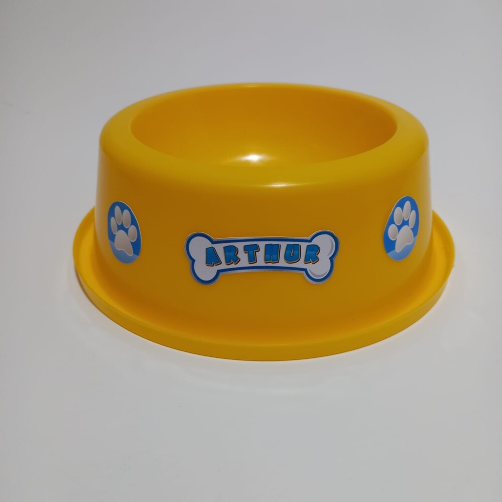 Centro de mesa pote comedouro personalizado canina