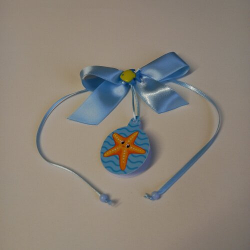 Laço cetim tag personalizada lembrança de aniversário 1 ano