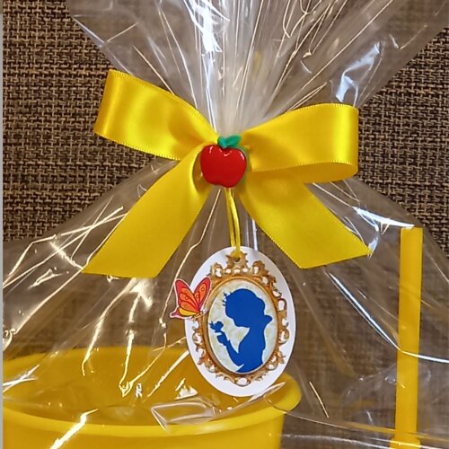 Laço cetim tag personalizada lembrança de aniversário menina