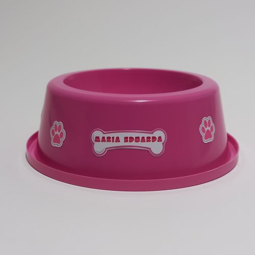 Centro de mesa pote comedouro personalizado canina