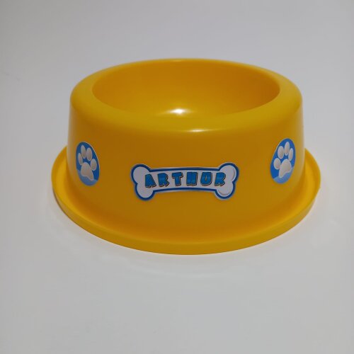 Centro de mesa pote comedouro personalizado canina